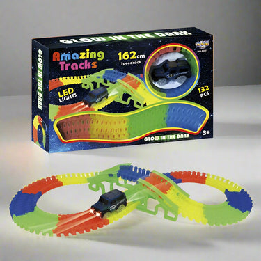 MAGIC TRACK BEND & GLOW SET - 132PCS